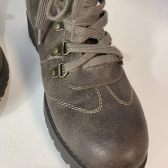 Cliffs By White Mountain Women Brown Lace Up High Top Winter Ankle Boot Size 10 - Picture 9 of 10